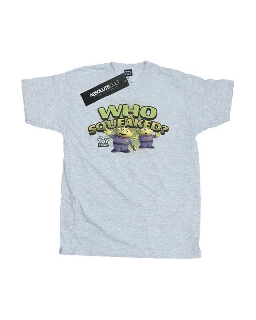 BoohooMAN Blue Disney Toy Story Who Squeaked? T-shirt for men