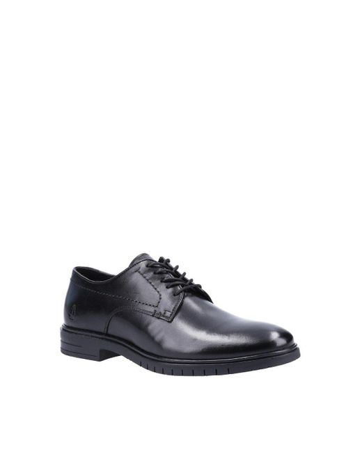 BoohooMAN White Hush Puppies 'sterling' Smooth Leather Lace Shoes for men