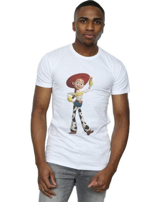 BoohooMAN White Disney Toy Story Jessie Pose T-shirt for men