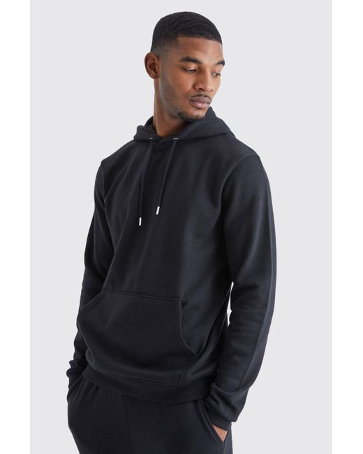 Slim fit shop black hoodie mens