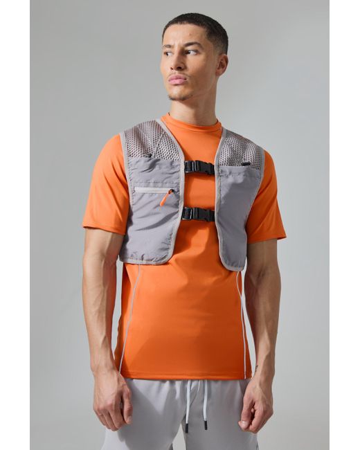 BoohooMAN Orange Man Active Hydration Vest for men