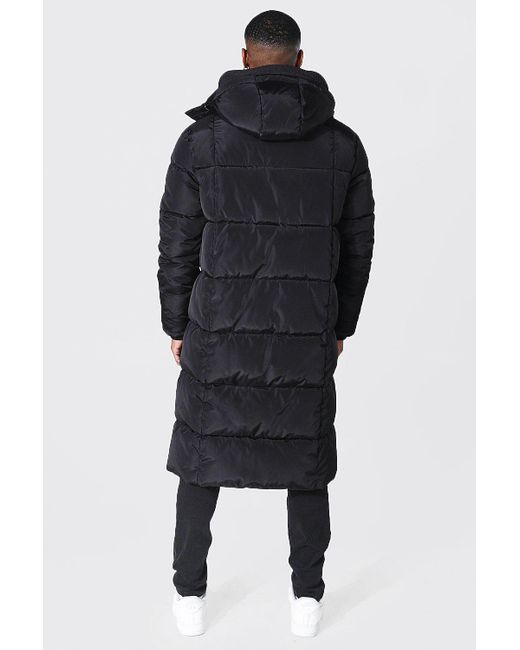 longline duvet puffer with zips