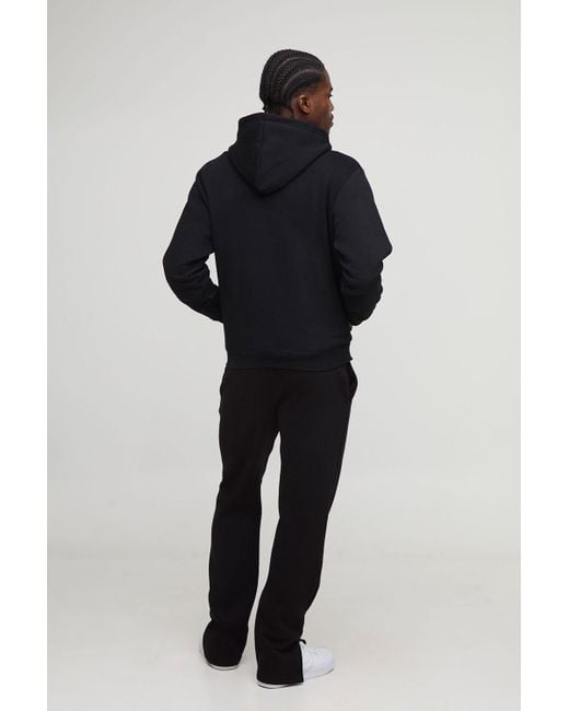 BoohooMAN Blue Basic Regular Zip Through Hoodie for men