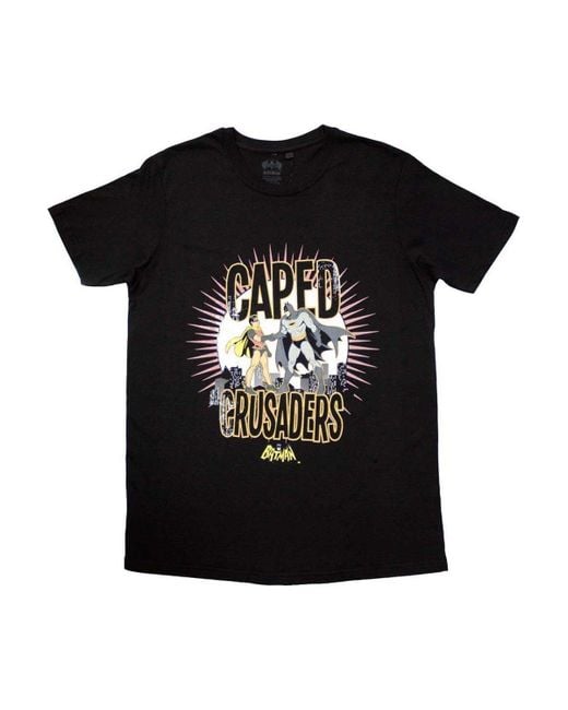 BoohooMAN Black Dc Comics Batman Caped Crusaders T-shirt for men