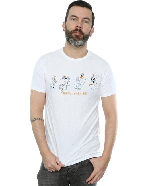BoohooMAN White Disney Frozen 2 Olaf Shape-shifter T-shirt for men