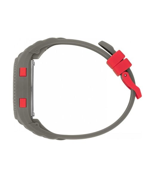 BoohooMAN Red Ice-watch 021623 Ice Digit 35mm Quartz Watch for men