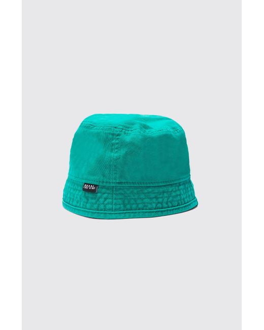 BoohooMAN Essential Washed Bucket Hat in Green for Men Lyst