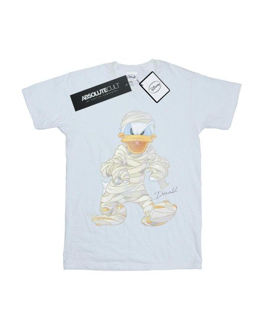 BoohooMAN White Disney Mummy Donald Duck T-shirt for men