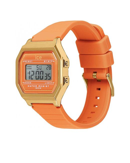 BoohooMAN Orange Ice-watch 022052 Ice Digit Retro 32mm Quartz Watch for men