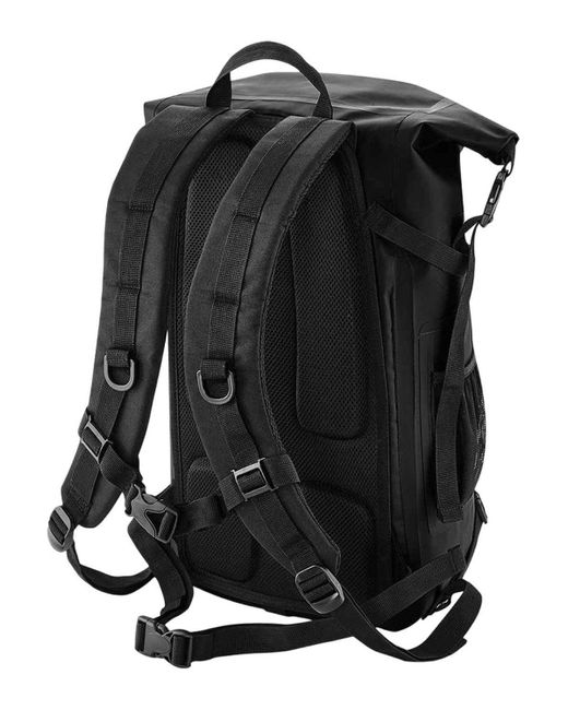 BoohooMAN Black Quadra Slx Waterproof 25l Backpack for men