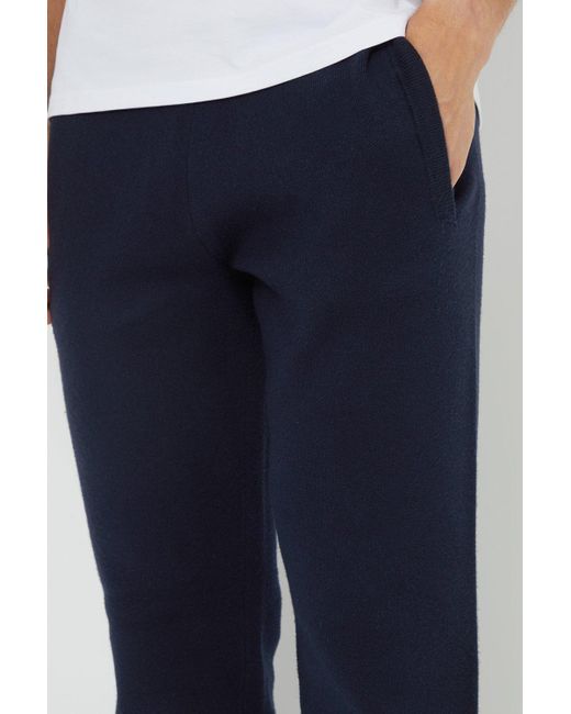 BoohooMAN Blue Threadbare 'salford' Luxe Knitted Joggers for men