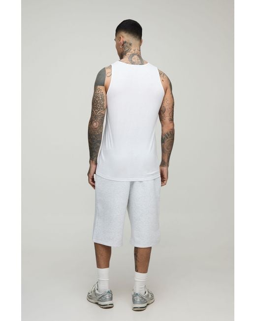 BoohooMAN Black Tall 2 Pack Basic Regular Fit Tank for men