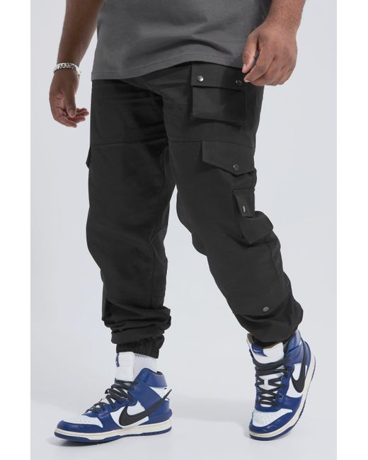 boohooman black cargo pants