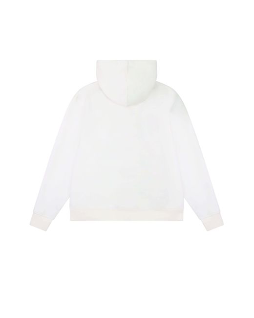BoohooMAN White Blank Essentials Etched Embossed Hoody for men