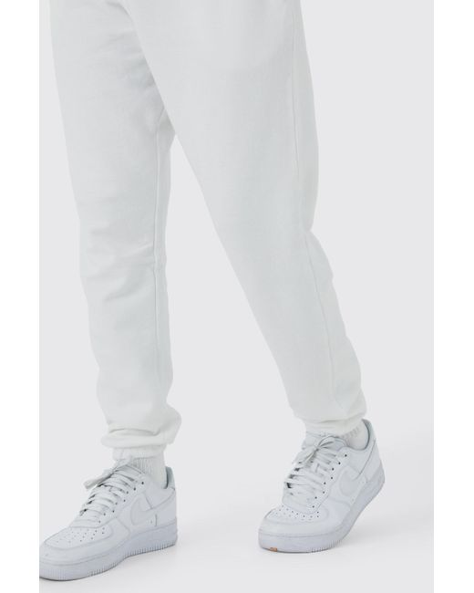 BoohooMAN Tall Basic Jogginghose in White für Herren