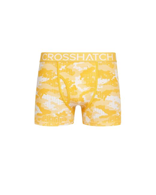 BoohooMAN Yellow Crosshatch Kamzon Boxers 2pk for men
