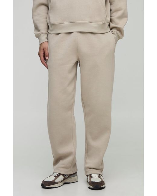 Boohoo Natural Basic Straight Leg Jogger
