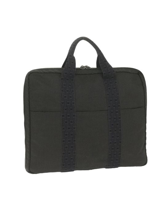 BoohooMAN Black Hermes Preloved Herbag Zip Business Briefcase - Grey for men