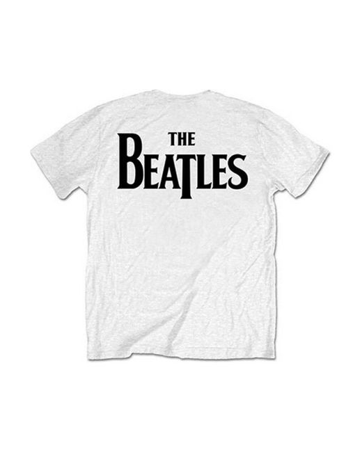 BoohooMAN White The Beatles Drop T Logo T-shirt for men