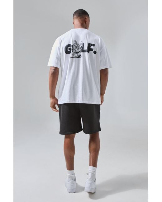 BoohooMAN Gray Man Active Golf. Oversized T-shirt for men