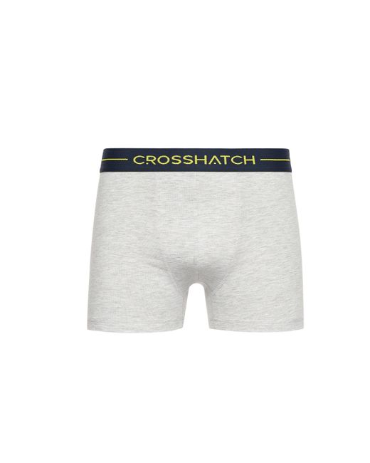 BoohooMAN Yellow Crosshatch Warbler Boxers 3pk for men