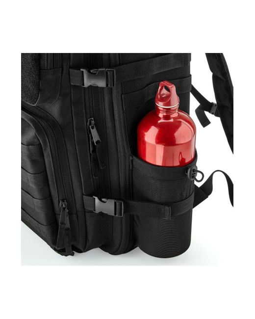 BoohooMAN Black Bagbase Molle Tactical Backpack for men