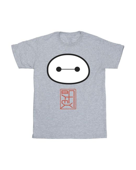 BoohooMAN White Disney Big Hero 6 Baymax Icon T-shirt for men