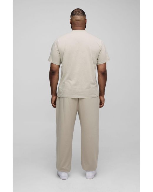 BoohooMAN Plus Oversize Basic Jogginghose in Green für Herren