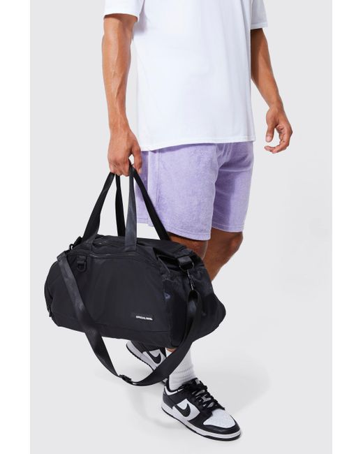 BoohooMAN White Official Holdall Bag for men