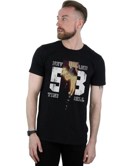 BoohooMAN Black Disney Tinker Bell Neverland 53 T-shirt for men
