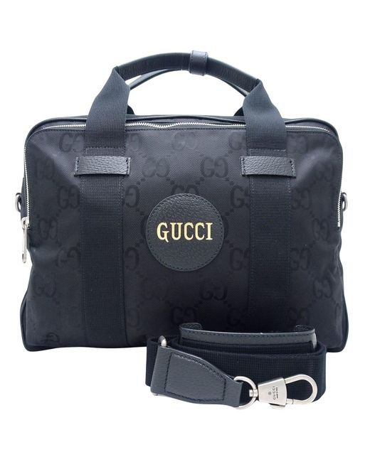 BoohooMAN Blue Gucci Preloved GG Plus Briefcase Unisex - Black Business Bags for men