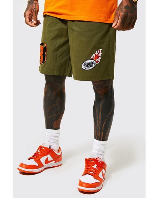 BoohooMAN Denim Relaxed Peached Nylon 