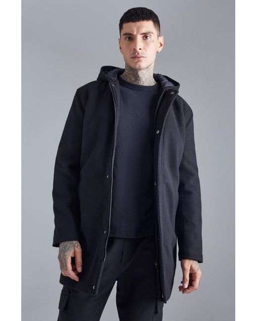 Boohooman longline cheap jacket