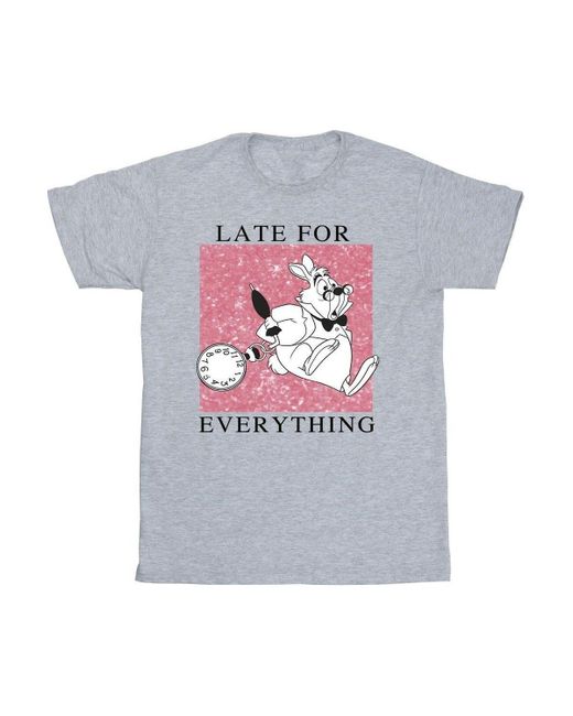 BoohooMAN Disney Alice In Wonderland White Rabbit T-shirt for men