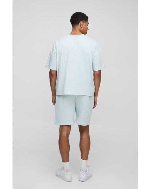 BoohooMAN White Oversized Boxy M Star T-Shirt for men