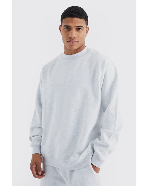 BoohooMAN Man Signature Sweatshirt-Trainingsanzug in Gray für Herren