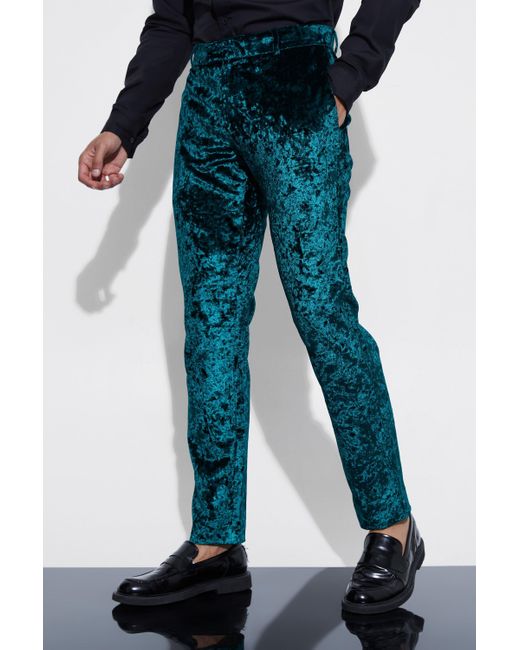 Boohoo velvet shop trousers