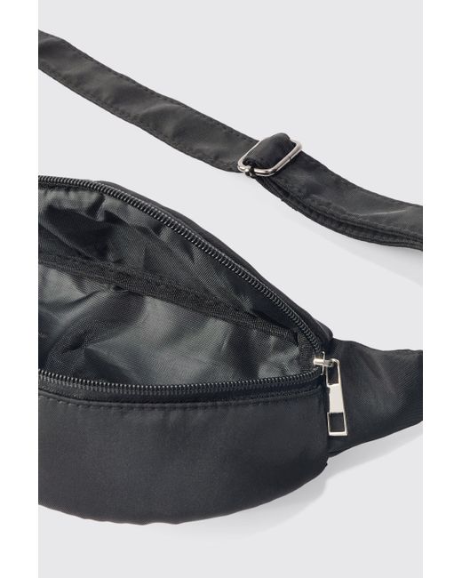 BoohooMAN Nylon Cross Body Bag In Black for men