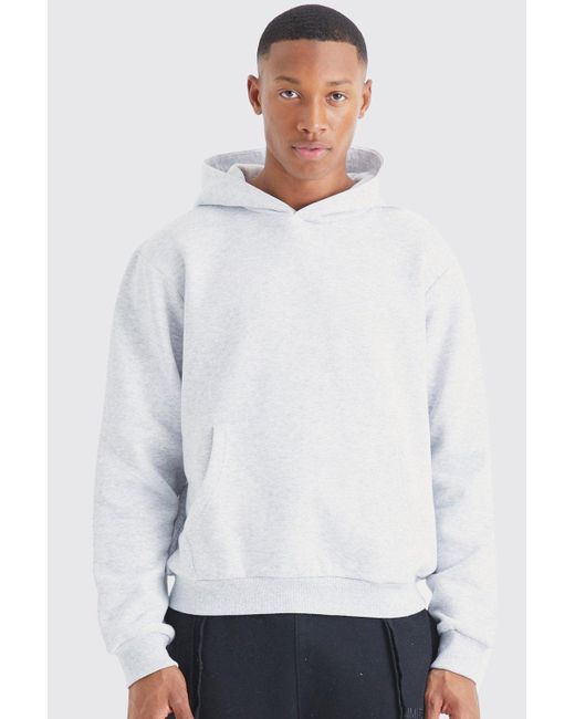 Boohoo man white hoodie sale