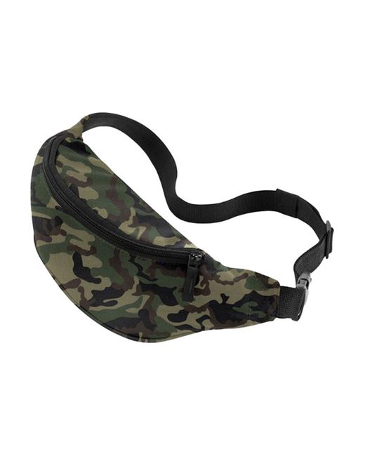 BoohooMAN Black Bagbase Camouflage Waist Bag for men