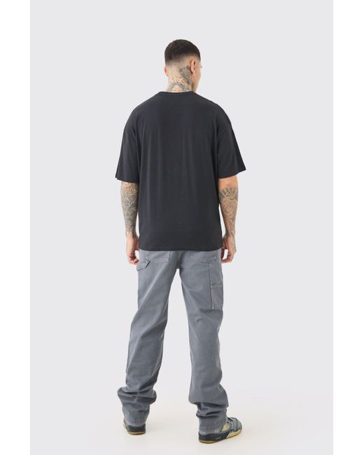 BoohooMAN Tall Oversized Biggie License T-shirt Black for men