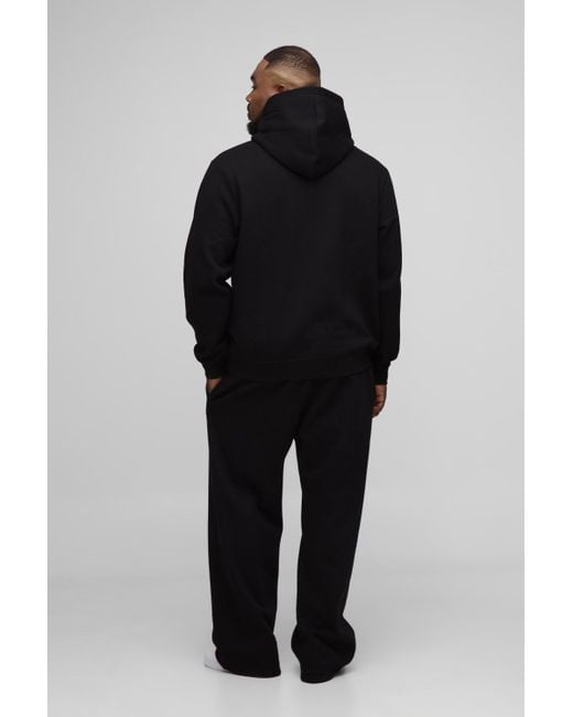 Boohoo Blue Plus Basic Regular Fit Over The Head Hoodie