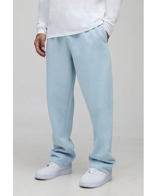 Basic Straight Leg Jogger Boohoo de color Blue