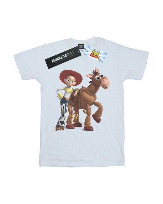 BoohooMAN White Disney Toy Story 4 Jessie And Bullseye T-shirt for men