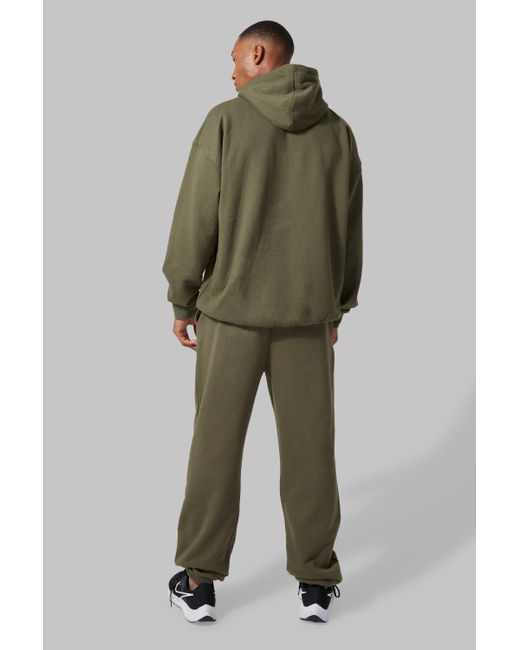 BoohooMAN Active Oversized Logo Hoodie in Green for Men | Lyst