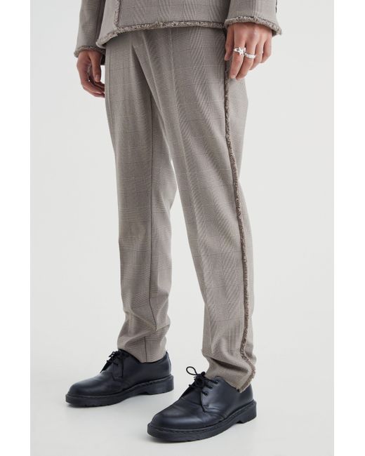 Boohooman checkered deals trousers
