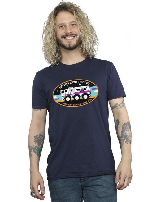 BoohooMAN Blue Disney Lightyear Rover Deployment T-shirt for men