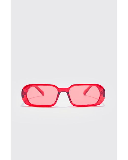 BoohooMAN Chunky Plastic Sunglasses in Red für Herren