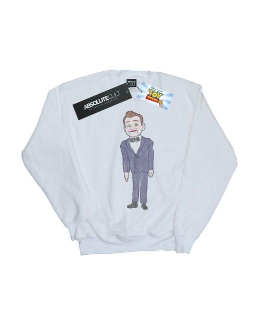 BoohooMAN White Disney Toy Story 4 Benson Dummy Pose Sweatshirt for men