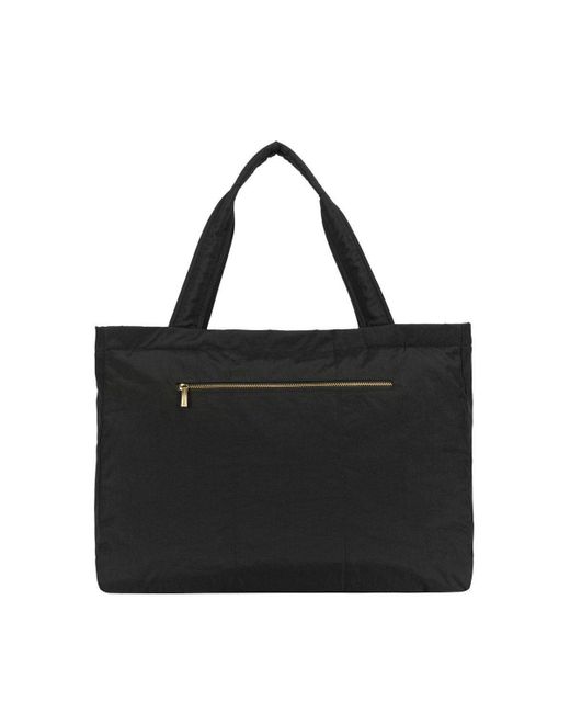 BoohooMAN Black Smith And Canova Oversized Landscape Nylon Tote Bag for men